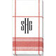 Red Belgian Caspari Paper Linen Like Guest Towels Image 2 of 2